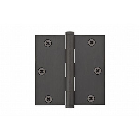Patioplus 3.5 x 3.5 in. Square Steel Heavy Duty Hinges, Oil Rubbed Bronze, Set of 2 PA1633613
